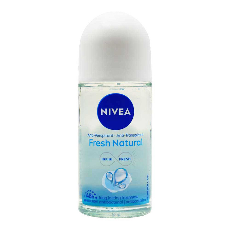 مام رول زنانه نیوآ NIVEA اصل آلمان مدل Fresh Natural حجم 50 میلی لیتر