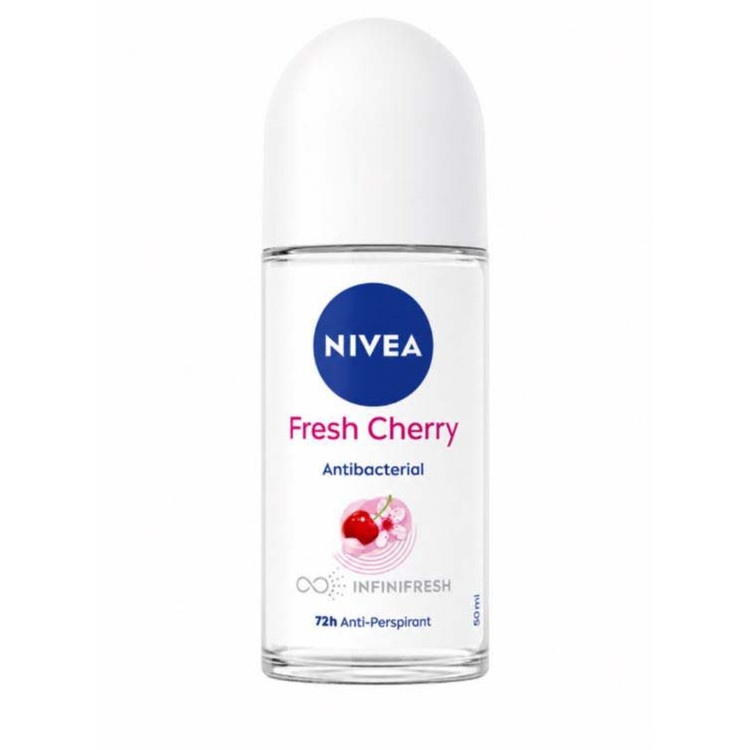 مام رول زنانه نیوآ NIVEA اصل آلمان مدل Fresh cherry حجم 50 میلی لیتر
