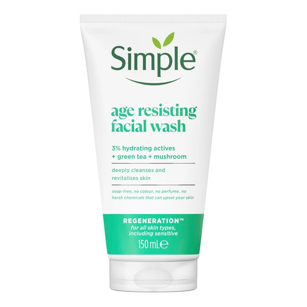 ژل شستشو صورت سیمپل مدل age resisting حجم 150 میلی لیتر