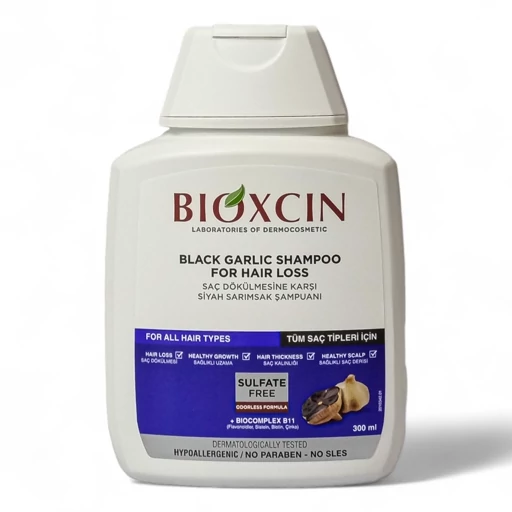 شامپو بیوکسین BIOXCIN حاوی سیر سیاه حجم 300 میل