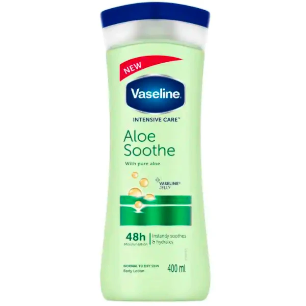لوسیون بدن وازلین مدل Aloe Soothe حجم 400 میلی‌لیتر