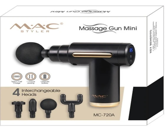 ماساژور تفنگی پرقدرت شارژی دیجیتال مک استایلر مدل MC-720 A