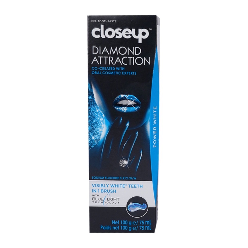 خمیر دندان سفید کننده CloseUp مدل Diamond Attraction حجم 75 میلی لیتر