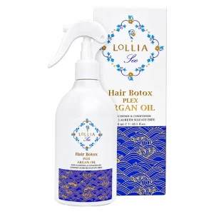 اسپری دوفاز بوتاکس مو لولیا بدون آبکشی روغن آرگان (احیا و آبرسانی و تغذیه انواع مو)