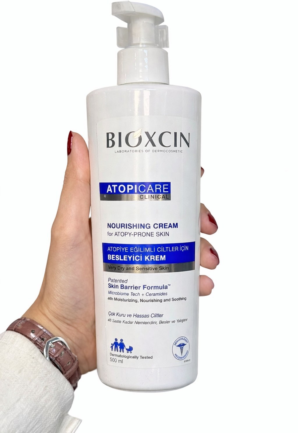 کرم مرطوب کننده صورت و بدن بیوکسین Bioxcin حجم 500 میلی لیتر