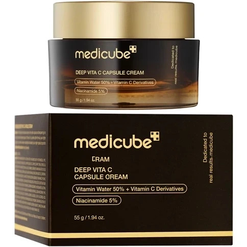 کرم کپسولی روشنکننده صورت مدیکیوب مدل DEEP VITA C