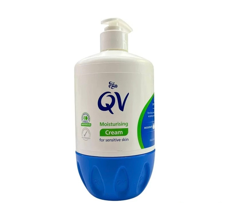کرم مرطوب کننده و آبرسان پمپی QV 500 گرم