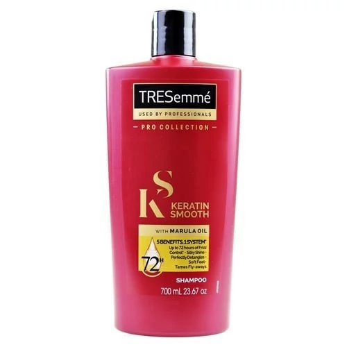 شامپو کراتینه ترزمه حاوی روغن مارولا مدل Keratin Smooth حجم 700 میل