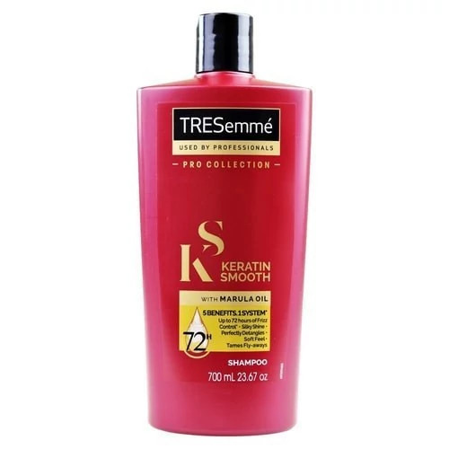 شامپو کراتینه ترزمه حاوی روغن مارولا مدل Keratin Smooth حجم 700 میل