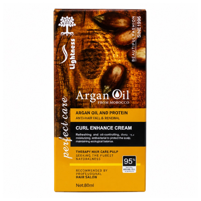 کرم مو تقویت کننده لایتنس مدل Argan Oil حجم 80 میلی لیتر