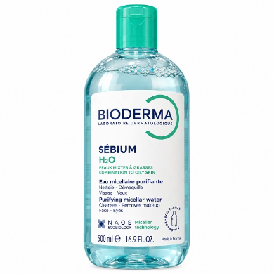 میسلار واتر پوست چرب Sebium بایودرما حجم ۵۰۰ میلی لیتر